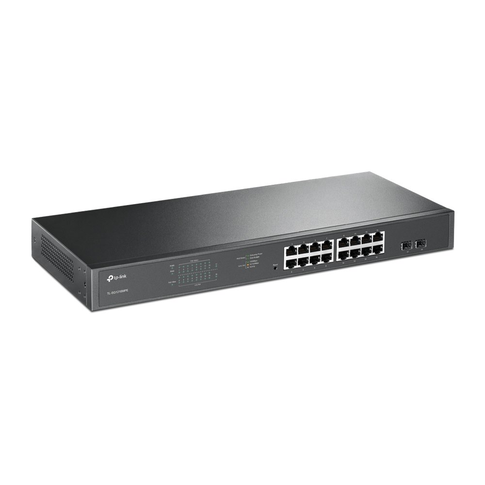 TP-Link Tl-Sg1218mpe JetStream 16-Port Gigabit Easy Smart PoE/PoE+ Switch