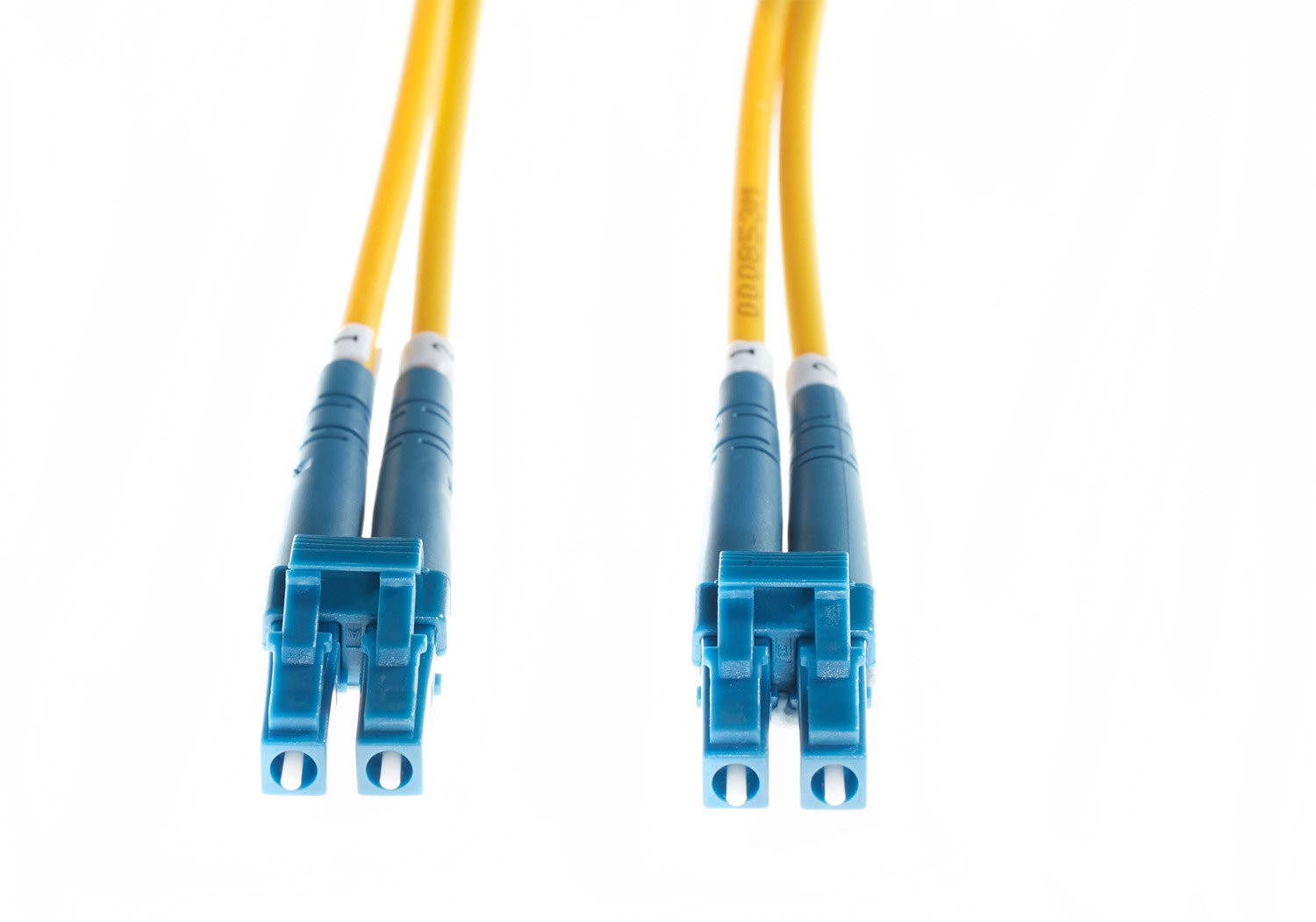 15m LC-LC OS1 / OS2 Singlemode Fibre Optic Cable : Yellow