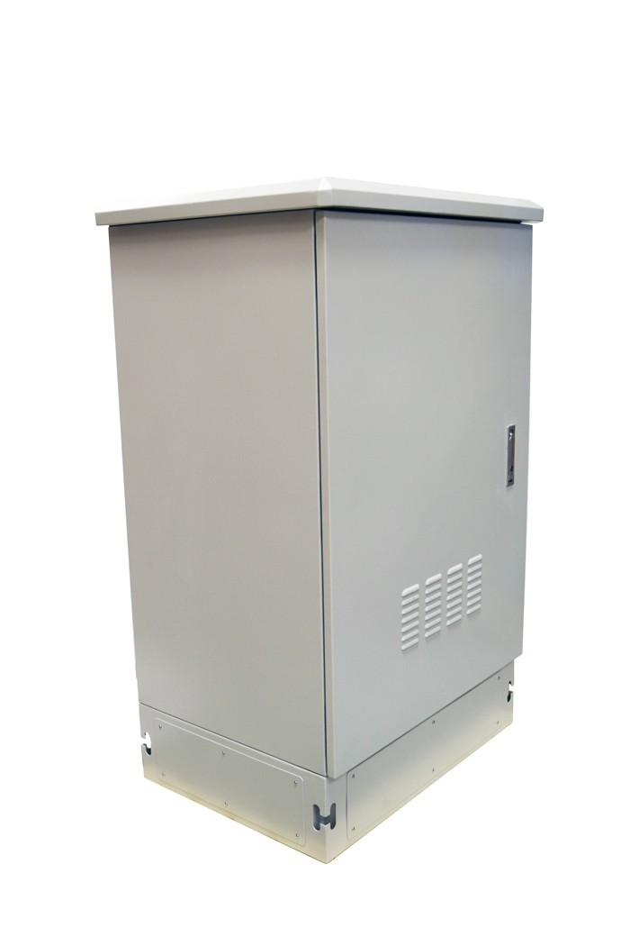 4Cabling 22Ru 800MM Wide X 600MM Deep Grey Outdoor Freestanding Ventilated Cabinet. Ip45