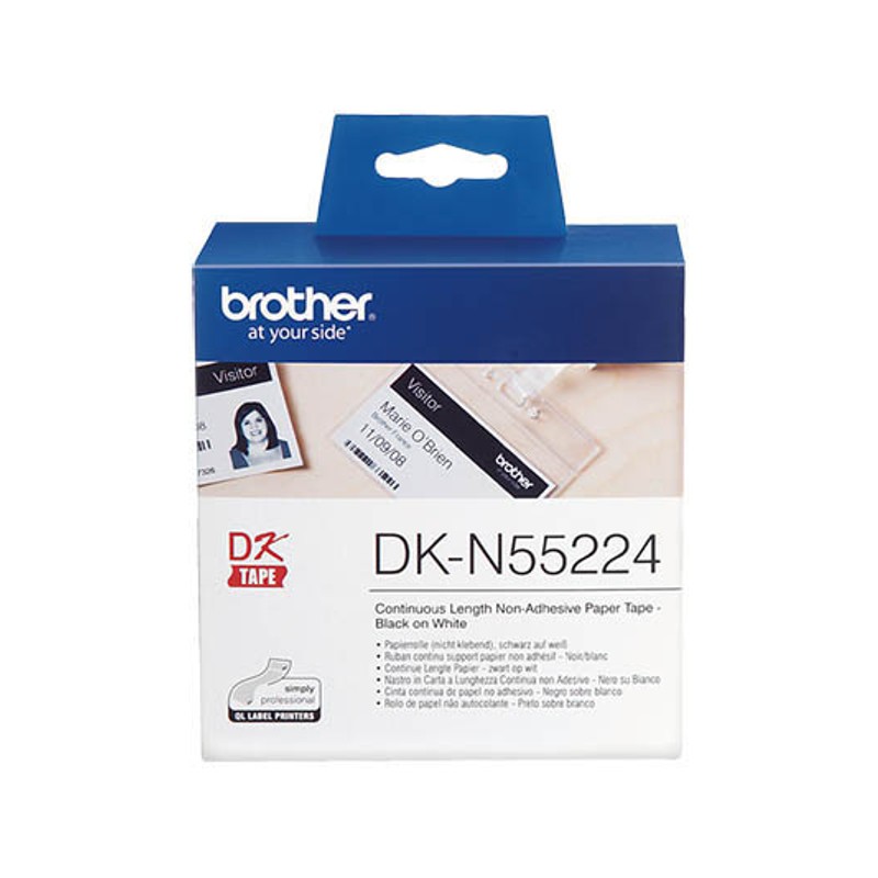 Brother White Continuous Thick Paper Roll 54mm x 30.84mm