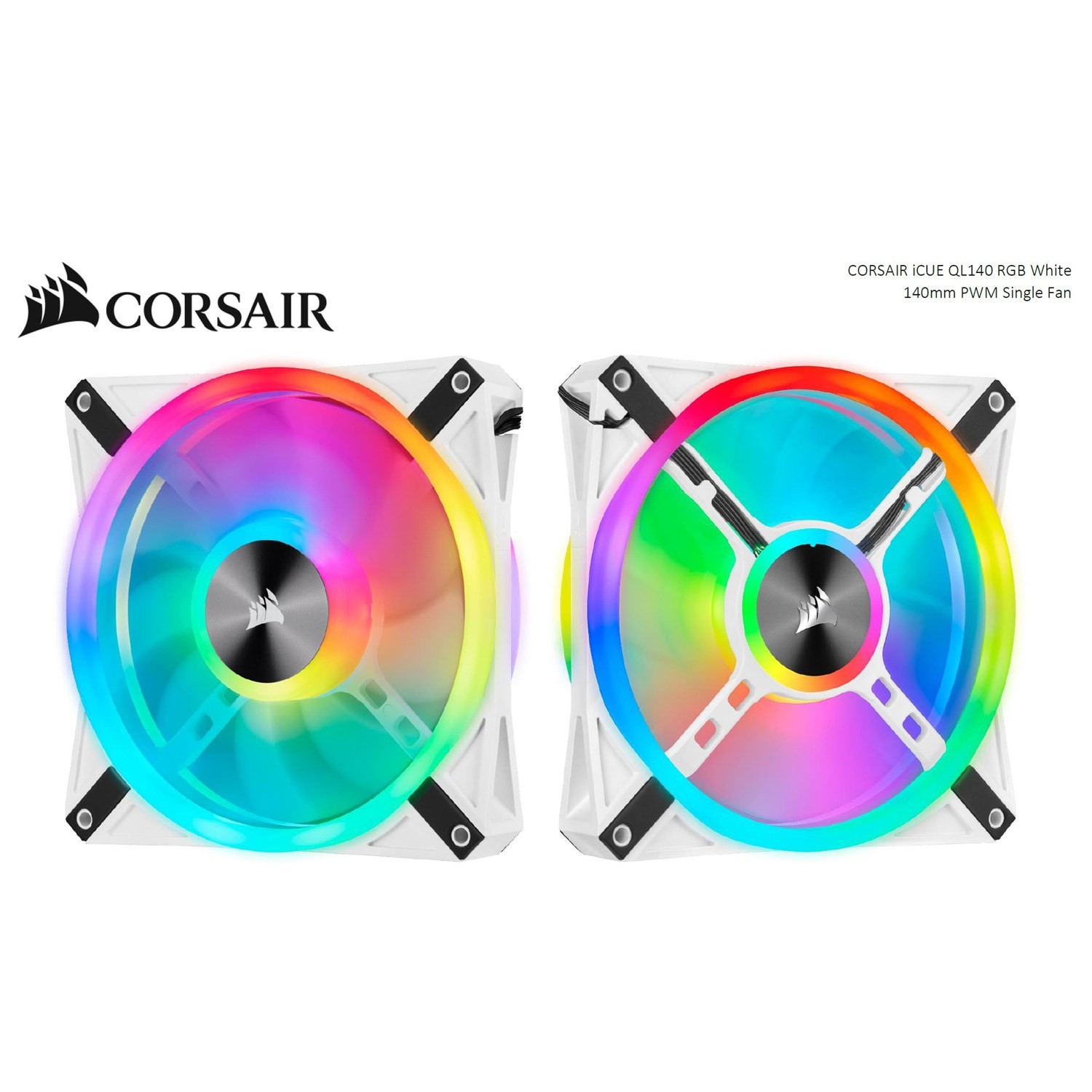 COR FAN 140MM-QL140-RGB-WHITE