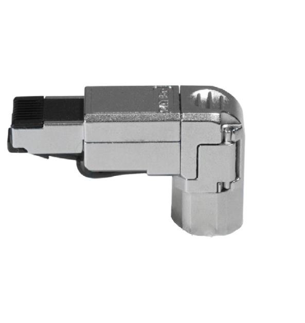 Serveredge RJ45 Cat6A Shielded Angled Industrial Field Connector