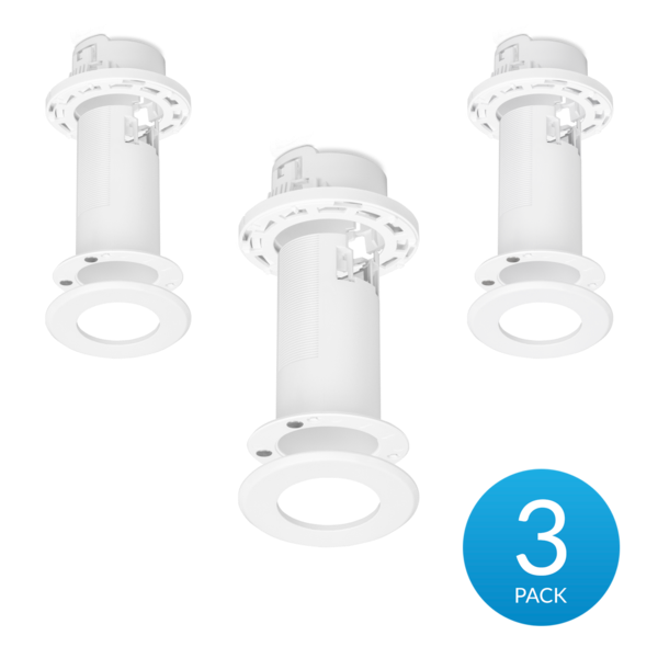 Ubiquiti Ceiling Mount 3 Pack, Compatible with U6 Mesh& FlexHD, Mounts to a Drop Ceiling Tile, Drywall Ceiling, or Solid Ceiling,