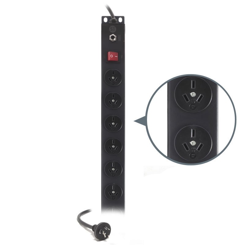 Serveredge Basic Vertical 20 Port PDU(20) 3 Pin AUS GPO Output (1) 3 Pin Aus Plug input 10A240VIncludes:· 1 x Pair Bracket 1.· 1 x Pair Bracket 2.· 4 x M6 Cage Nuts· 10 x M6 Screws· 6 x M6 Nuts