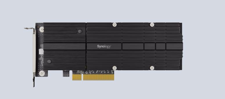 Synology M2D20 PCIe Adapter card supporting Synology SNV3400 and SNV3500 only.