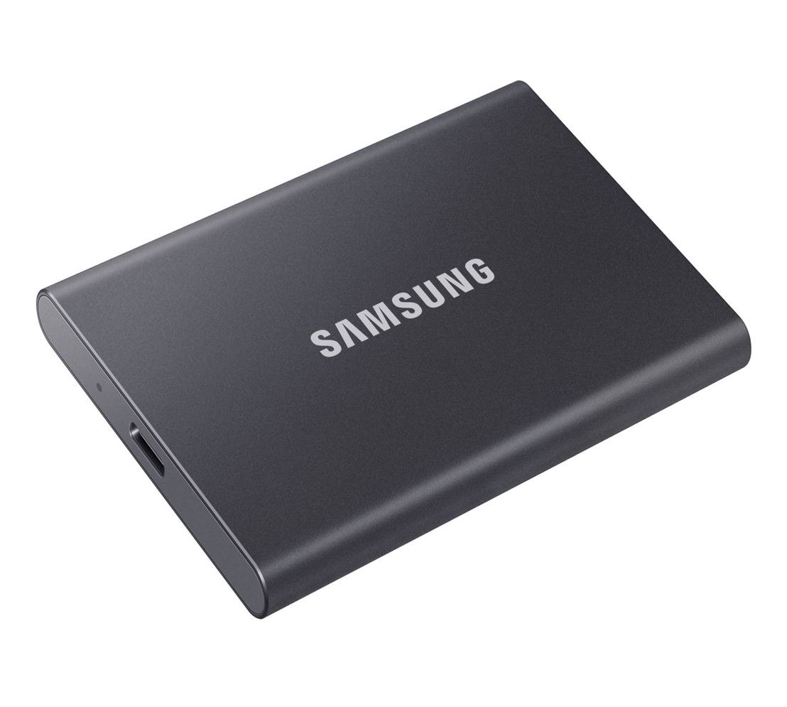 Samsung Portable SSD T7, 2TB, Titan Gray, Usb3.2, Type-C, R/W(Max) 1,050MB/s, Aluminium Case, 3 Years Warranty