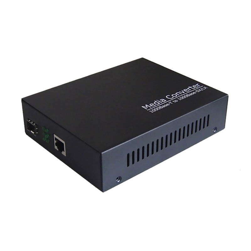 Serveredge Multi Mode LC to Single Mode LC Duplex Gigabit Media Converter 850nm/1310nm - 10/100/1000 SFP Type LC Connector -550m/20Km