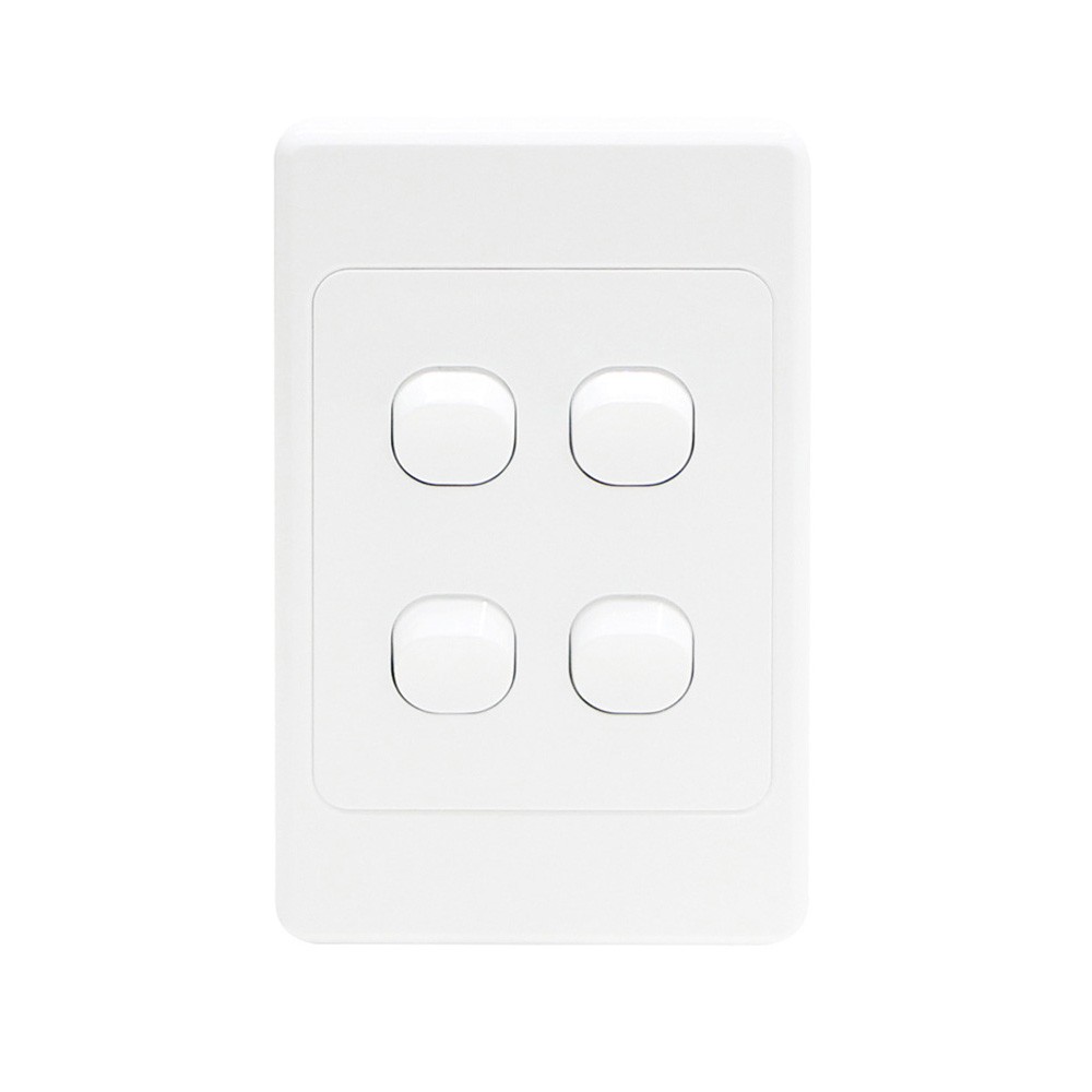 4C | Ultima 4 Gang Switch 250V 16AX - Vertical