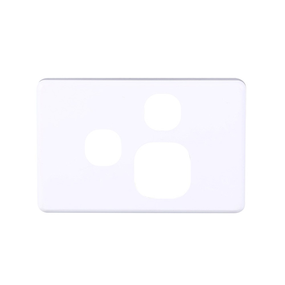 4C | Classic Single Power Point with Extra Switch Cover Plate - White ***