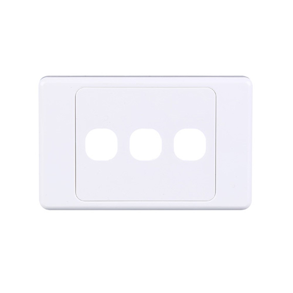 4C | Ultima 3 Gang Switch Grid and Cover Plate - White