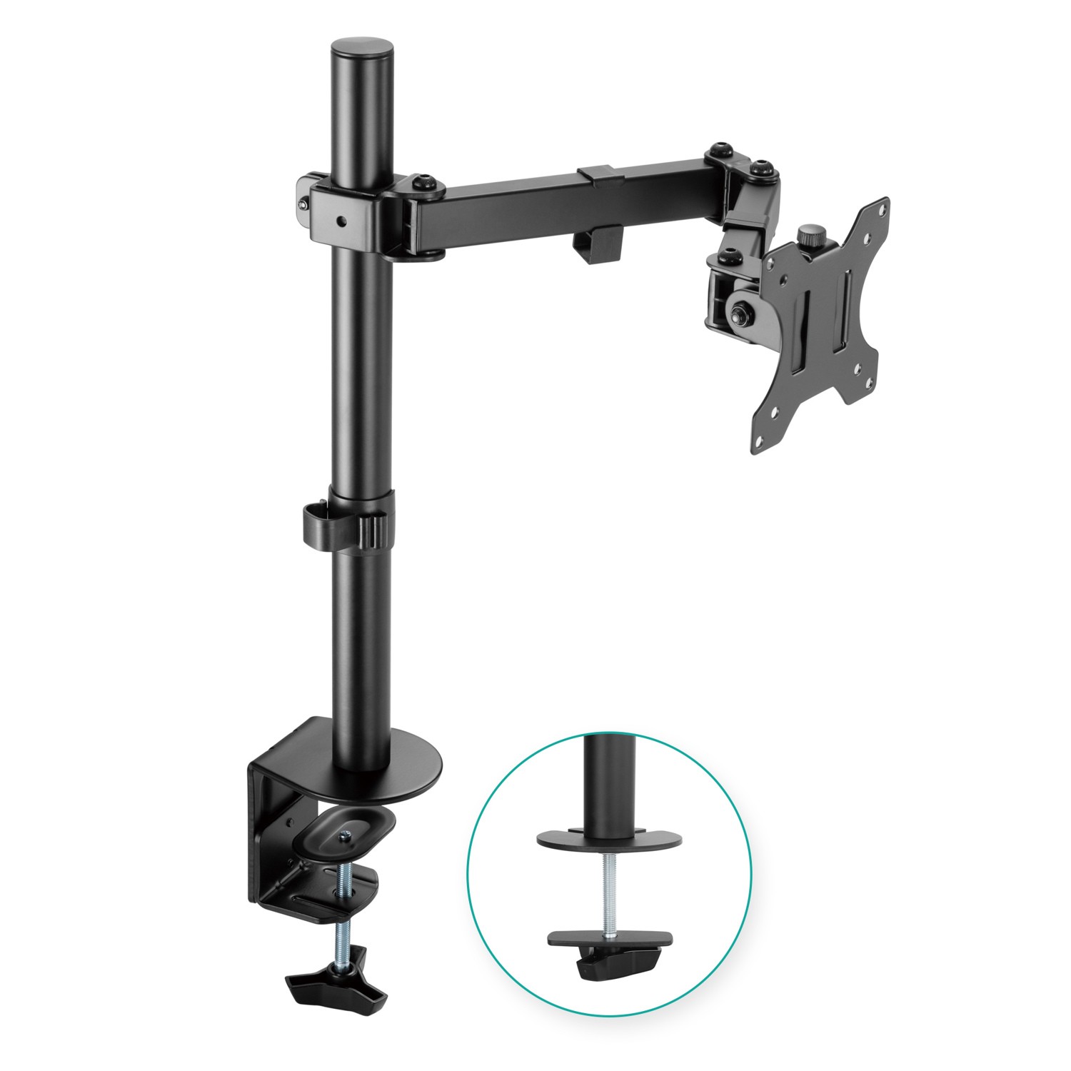 (LS) mbeat® activiva ErgoLife Single Monitor Screen Double Joint Monitor Arm Fit Screen Screen:13''- 32'' Detachable VESA Net Weight3kg