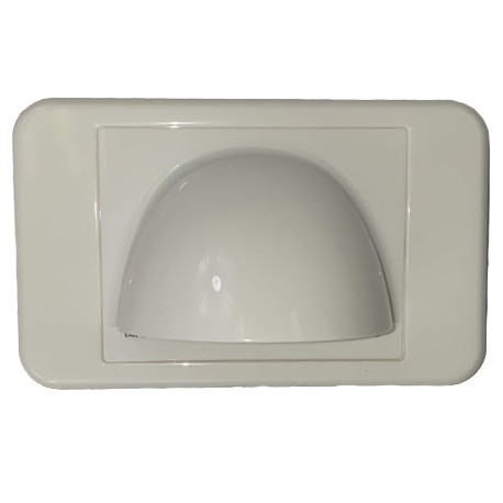 Bullnose Wall Plate: White