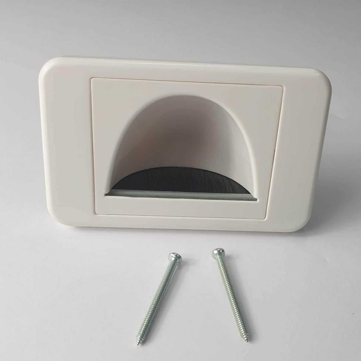 Bullnose Reverse Wall Plate: White