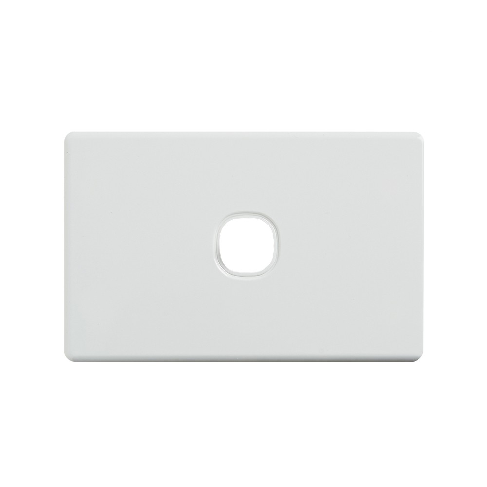 4C | Elegant 1 Gang Rigid and Cover plate - White