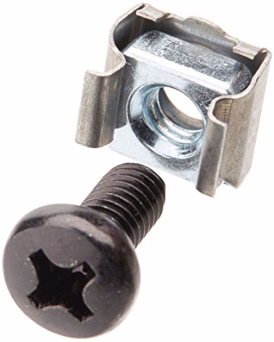 Astrotek M6 Cage Nuts & Screws (Pack of 10) Silver Color Oxide Finish Phillips Drive Length Fully Threaded