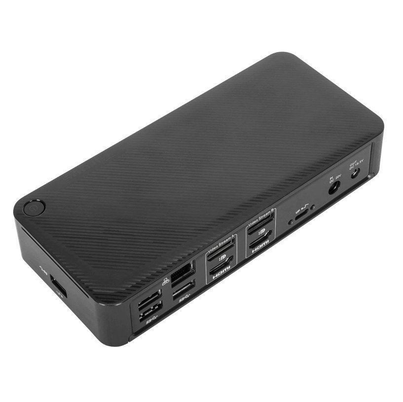 TARGUS UNIVERSAL DOCKING STATION, 4K, 100W PD, USBC(1), HDMI(2),DP(2),LAN, USB(4), 3YR