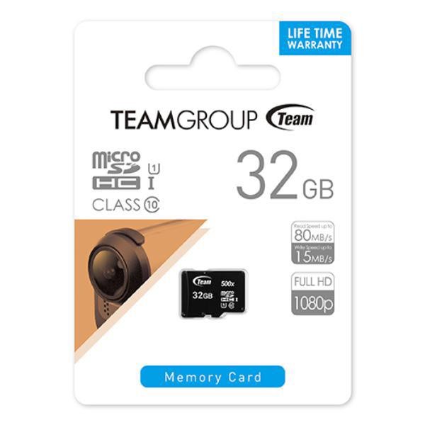 Team Group 32GB Micro SDHC UHS-I U1 C10 Memory Card