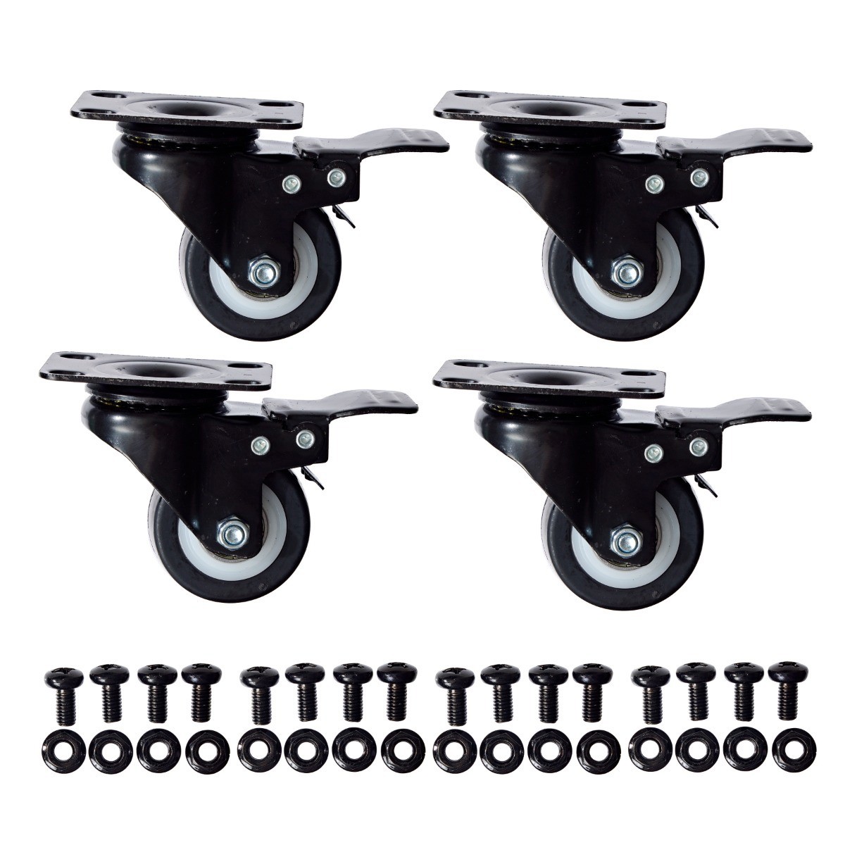Castor Wheels Suitable for Wall Mount Server Racks | Set of 4