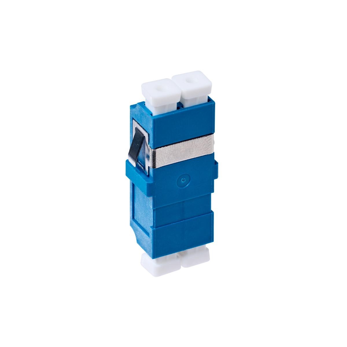 LC OS1/OS2 Singlemode Through Coupler Flangeless Duplex | Blue