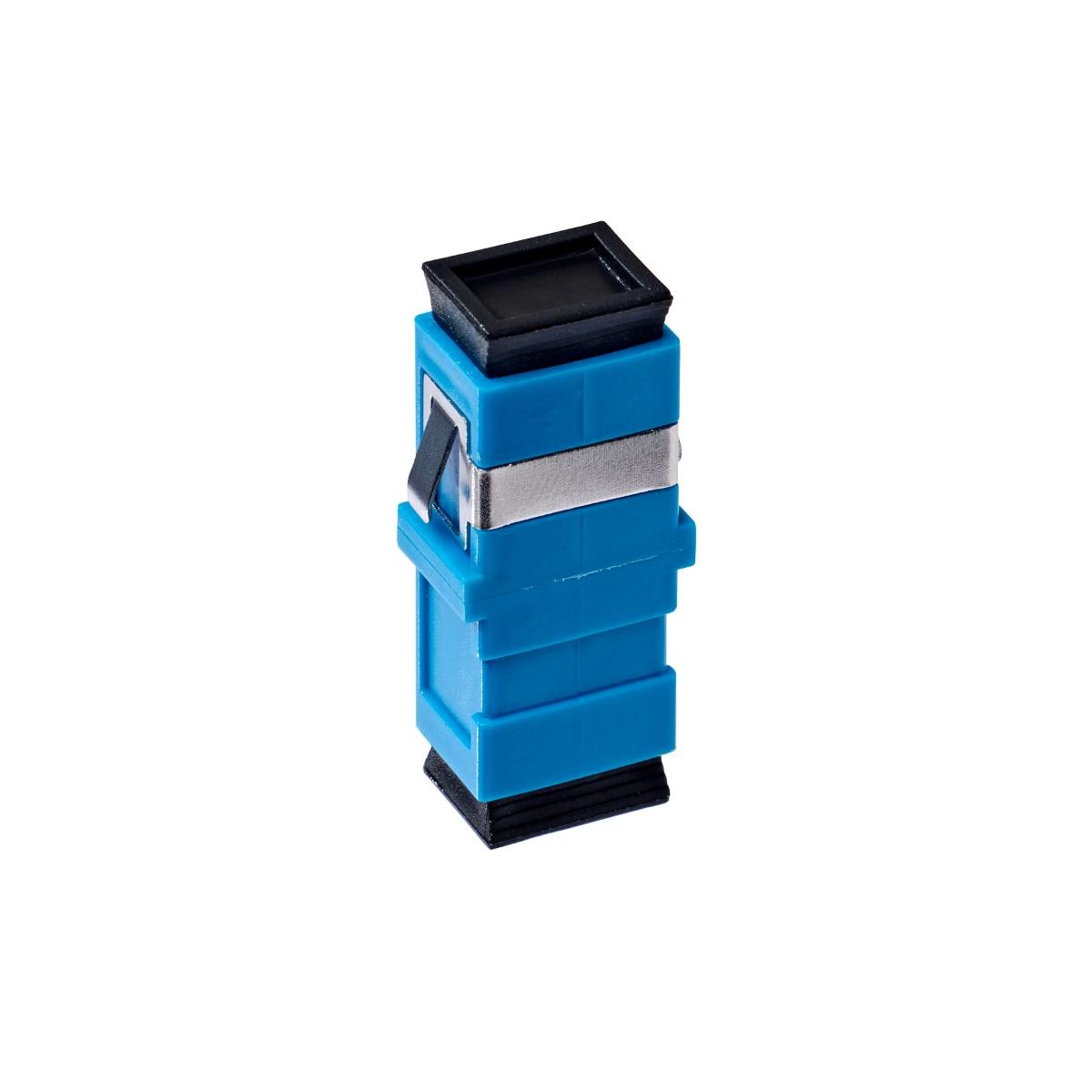 SC OS1/OS2 Singlemode Through Coupler Flangeless Simplex | Blue