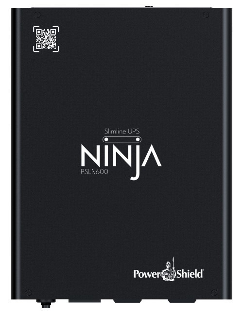 PowerShield Ninja Slimline 600VA UPS, LiFePO4, 2x IEC Outputs, Lithium-iron Phosphate, DIN Rail Mount, Silent Operation, 5 Yr Warranty