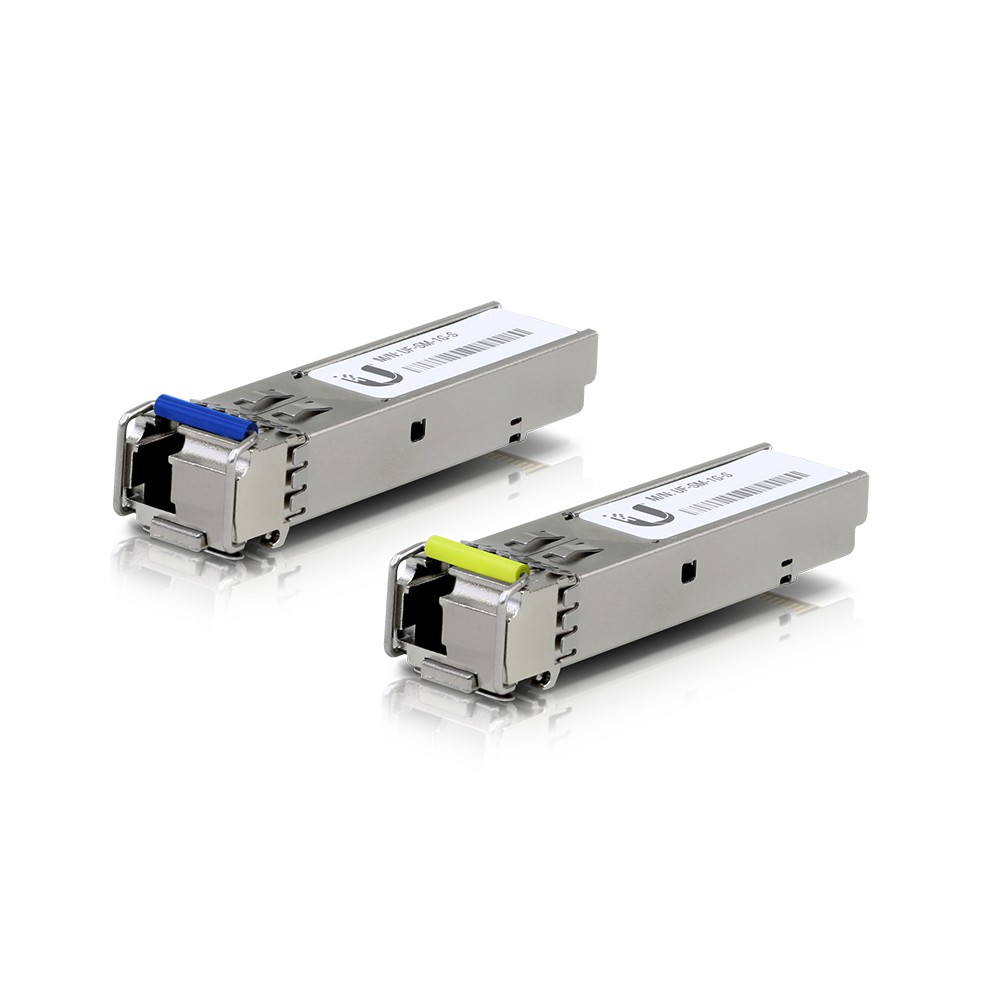 Ubiquiti | UACC-OM-SM-1G-S-2 | Single-Mode Fibre SFP Module, BiDi | 2 Pack
