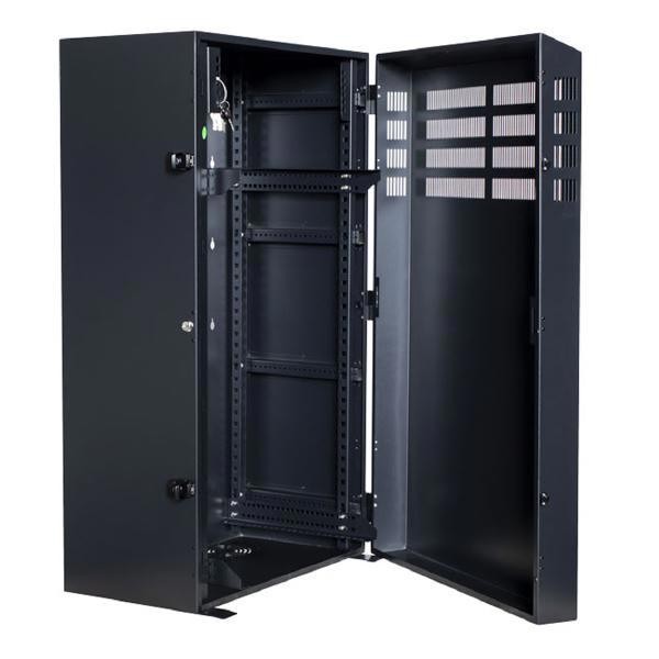 PowerShield Vertical Wall Mount Rack with 8U vertical capacity, provides secure and space-saving mounting for UPS systems