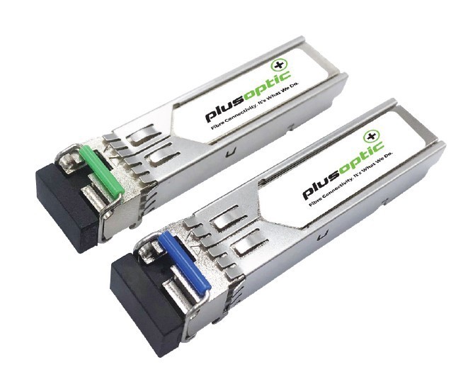 Plusoptic 1.25G, BiDi SFP, TX1550nm / RX1310nm, 10KM Transceiver, LC Connector for SMF with DOM