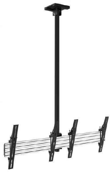 Atdec Ceiling Menu Board Dual Display 2x1 Single Pole Mount Portrait/Smaller Displays