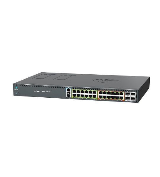 CAMBIUM CNMATRIX EX3028R-P ETHERNET SWITCH, 24 1G & 4 SFP+ PORTS NO CRPS & POWER CORD 5YR