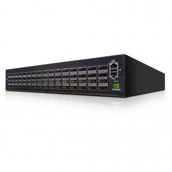 Nvidia Mellanox Spectrum-3 Based 200GbE 2U Open Ethernet Switch Linux, 64 QSFP56, 2 Power Supplies (Ac), X86, Standard Depth, C2P, Rail Kit
