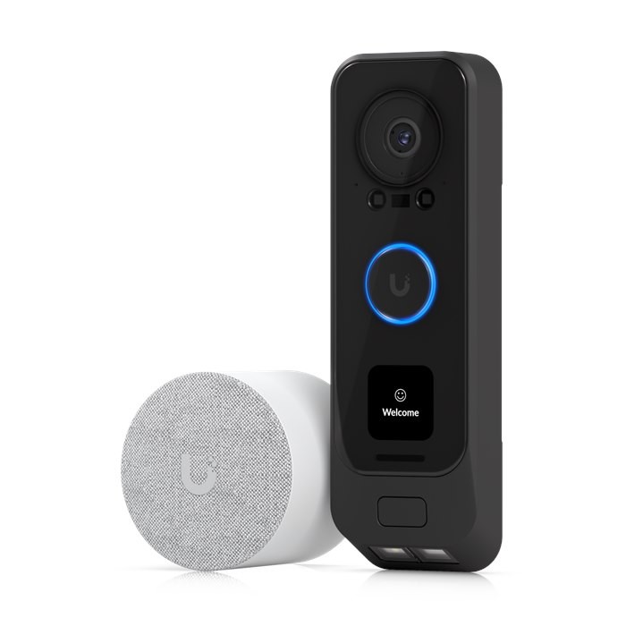 EOL - Last Stock - Ubiquiti UniFi Protect G4 Doorbell Pro PoE Kit,5MP CMOS Camera,Night Mode IR Up To 20ft,PoE Power, Incl PoE Chime,WeatherProof IPX4