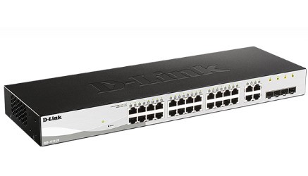 D-Link | DGS-1210-28 | 28 Port Gigabit Smart Managed Switch | 28 RJ45 and 4 SFP (Combo) Ports