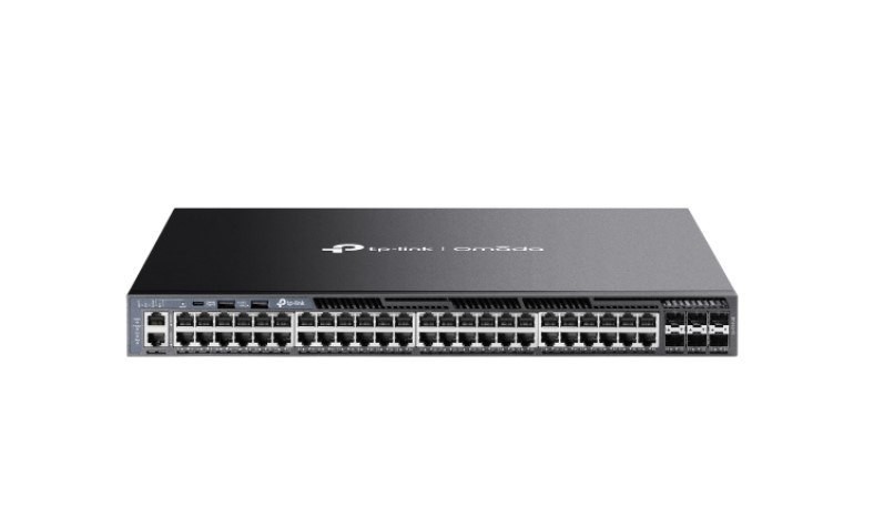 Omada 48-Port Gigabit Stackable L3 Managed Switch with 6 10GE SFP+ Slots
PORT: 48× Gigabit RJ45 Ports, 6× 10G SFP+ Slots, RJ45/Type C USB Console Port, Manageme