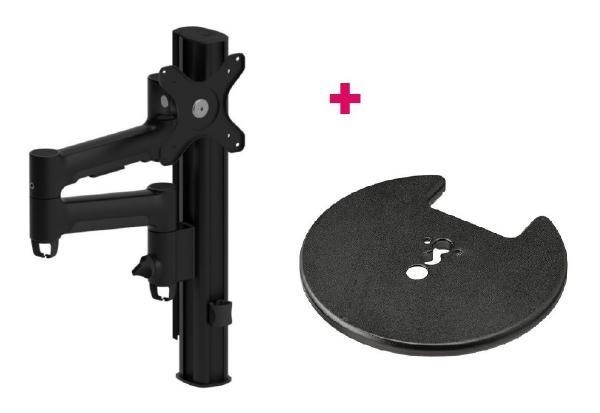 Atdec AWMS-4640 Grommet Clamp Black