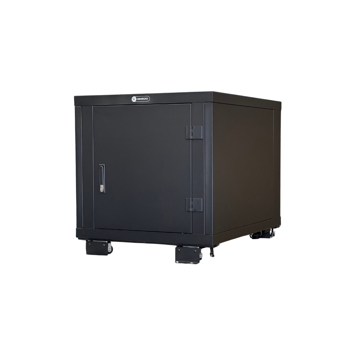 Serveredge 12RU 750W x 1050D *Acoustic* Fully Assembled Premium Free Standing CabinetIncludes:* Front door is metal door .* 1CM sound emitting Isolation material covers all doors and panels with double skins and the inner skins of the inner sides.* fans: 12U:2 pcs fans* 4pcs 3'' castor without break* Assembled package with pallet"