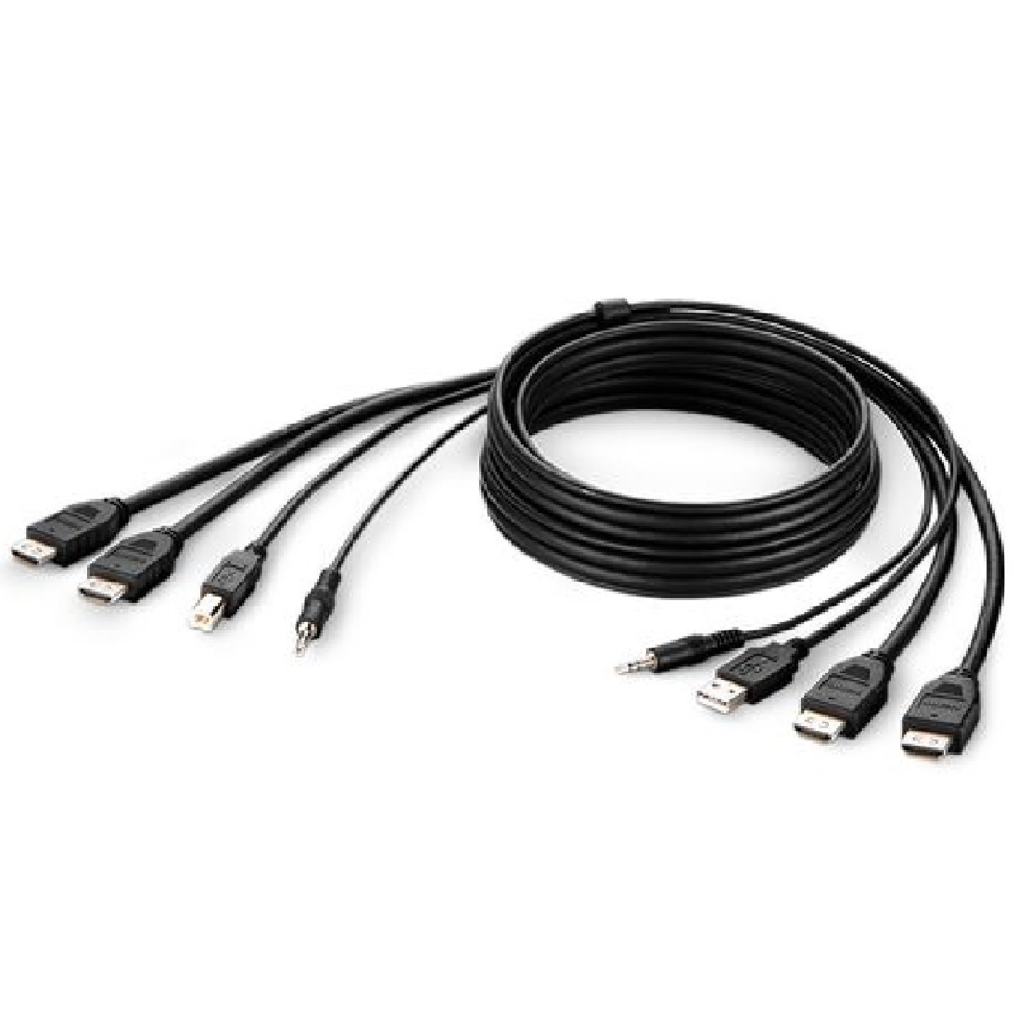 BELKIN KVM DUAL HDMI COMBO CABLE HDMI/USB/AUD CABLE, HDMI M/M, USB A/B, 6 FT. (1.8M)