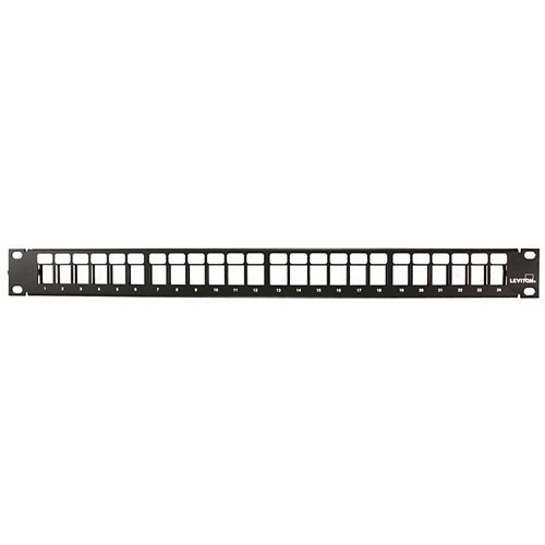 LEVITON - Flat Panel Quickport 24 Port 1U