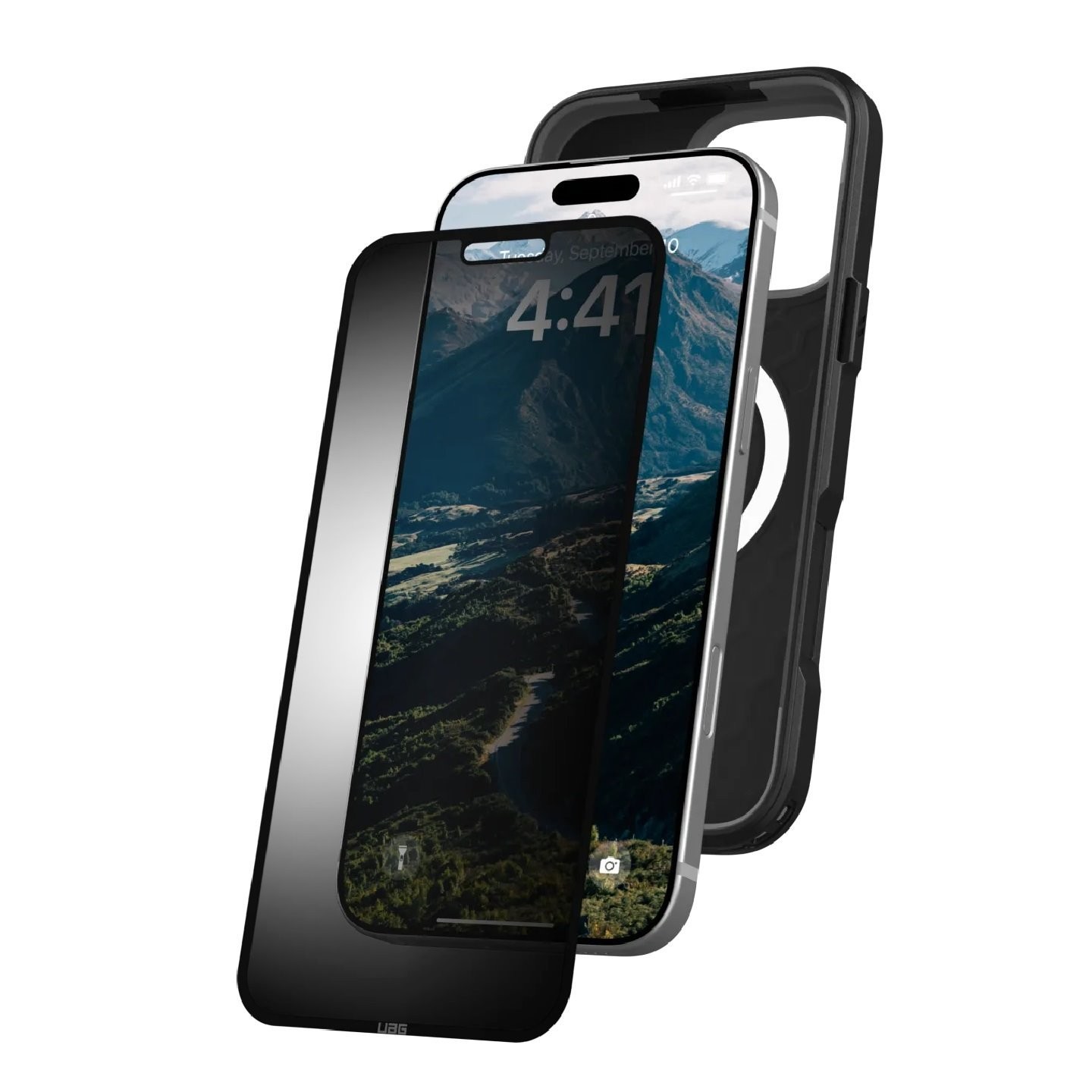 Uag Removable Privacy Apple iPhone 16 Pro (6.3') Screen Protector - Tint (14436811Na), Anti-Glare, Recyclable, Easy To Install, No Magnets