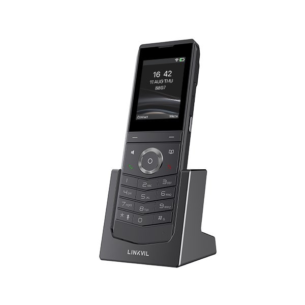Fanvil Linkvil W611W Portable Wi-Fi Phone 2.4' Color Screen, Support Dual-band Wi-Fi, Up To 9 Hours Talk Time, Waterproof& Dustproof,
