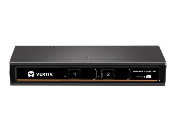 Vertiv Avocent 2-Port Standard KM, Usa DC Power Supply - No Power Supply