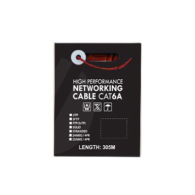 4C | CAT6A U/UTP 23AWGx4P, PVC Jacket | Supplied on Plastic Reel | 305m RED