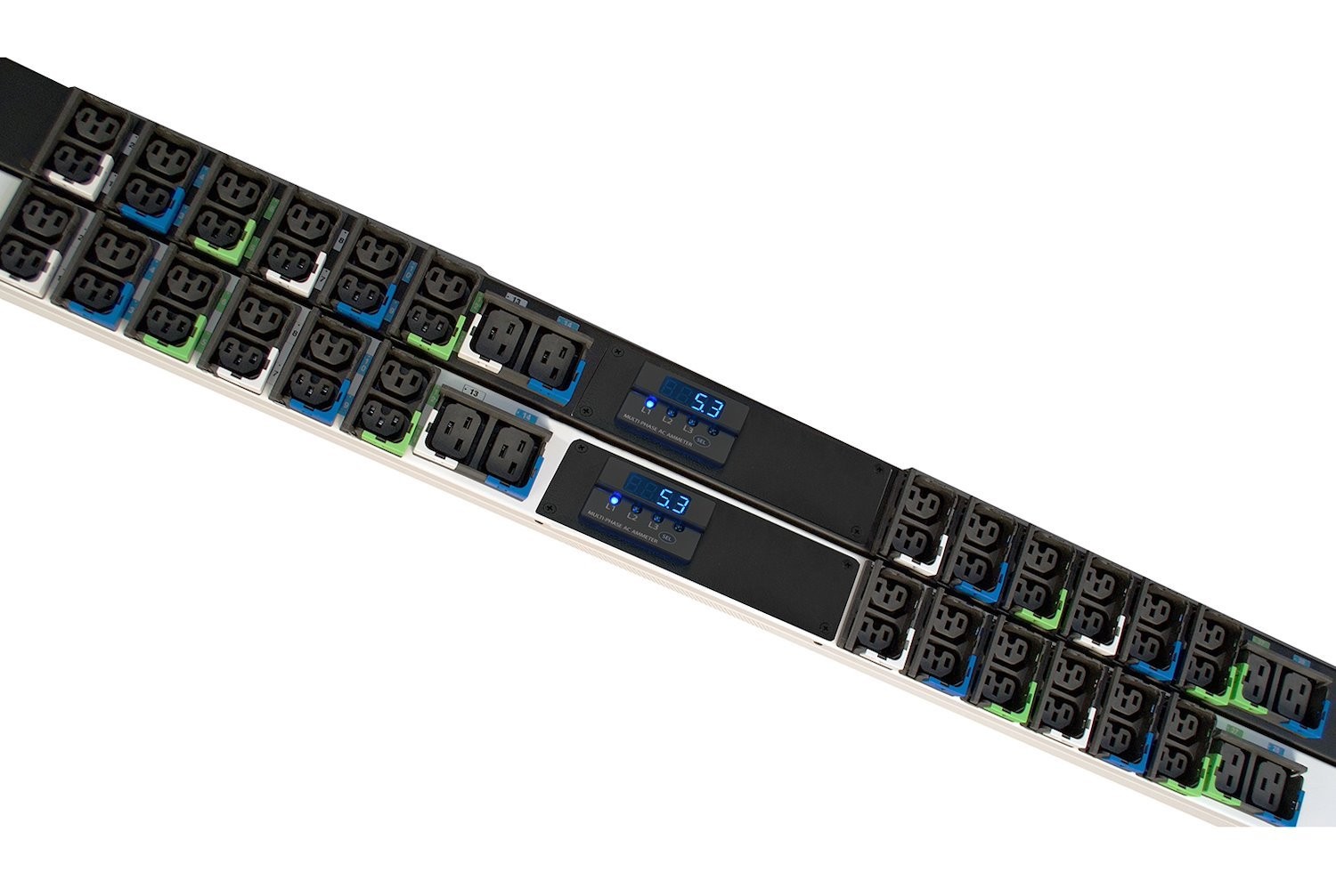 Chatsworth E1-2005-C Metered eConnect PDU | Black | Vertical | AS/NZS 3112 15A 3-Pin Flat Input