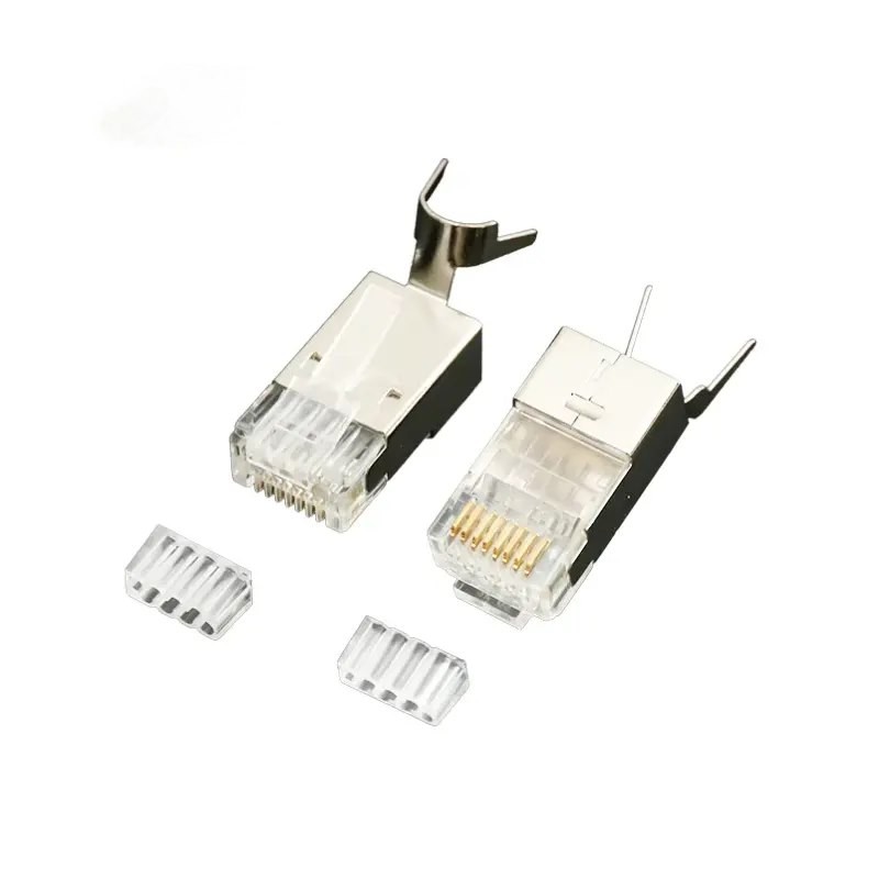 RJ45 CAT6 Solid 8P8C 23AWG S/FTP & UTP Crimp Plug | 50 Pack
