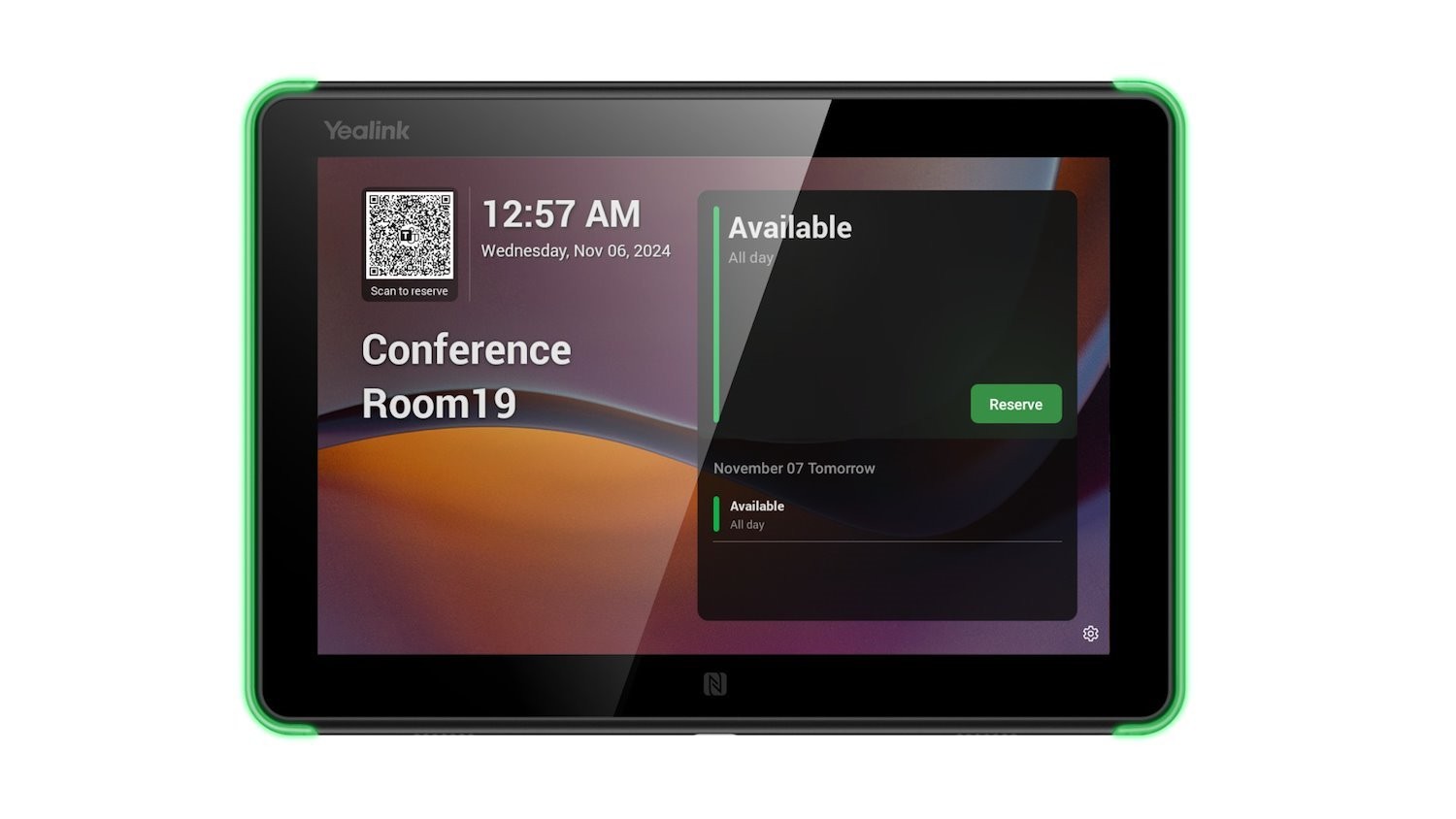 Yealink (RoomPanel-E2) All-In-One Meeting Room Scheduling Panel, 8" Panel includes Power Adapter