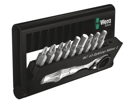 Wera Bit-Check 10 Zyklop Mini 1, 10 Pieces - 05073645001