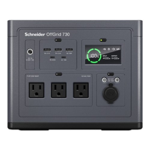 APC SCHNEIDER (PPS730-AZ) OFFGRID PORTABLE POWER STATION 730, 738WH LI-ION, 2 AU, SINEWAVE
