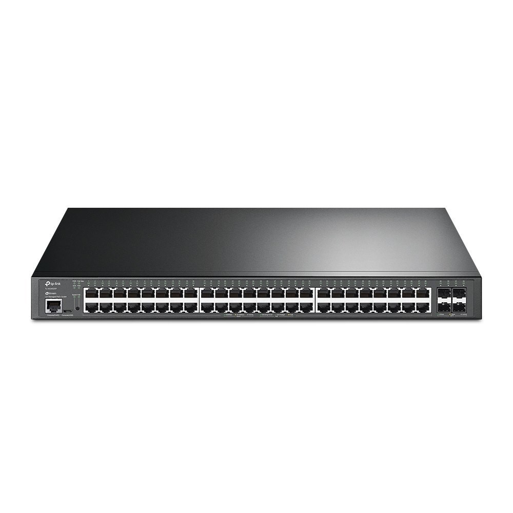 TP-Link | SG3452XP | Omada 48 Port Gigabit and 4 Port 10GE SFP+ L2+ Managed Rackmount Switch with 48 Port PoE+