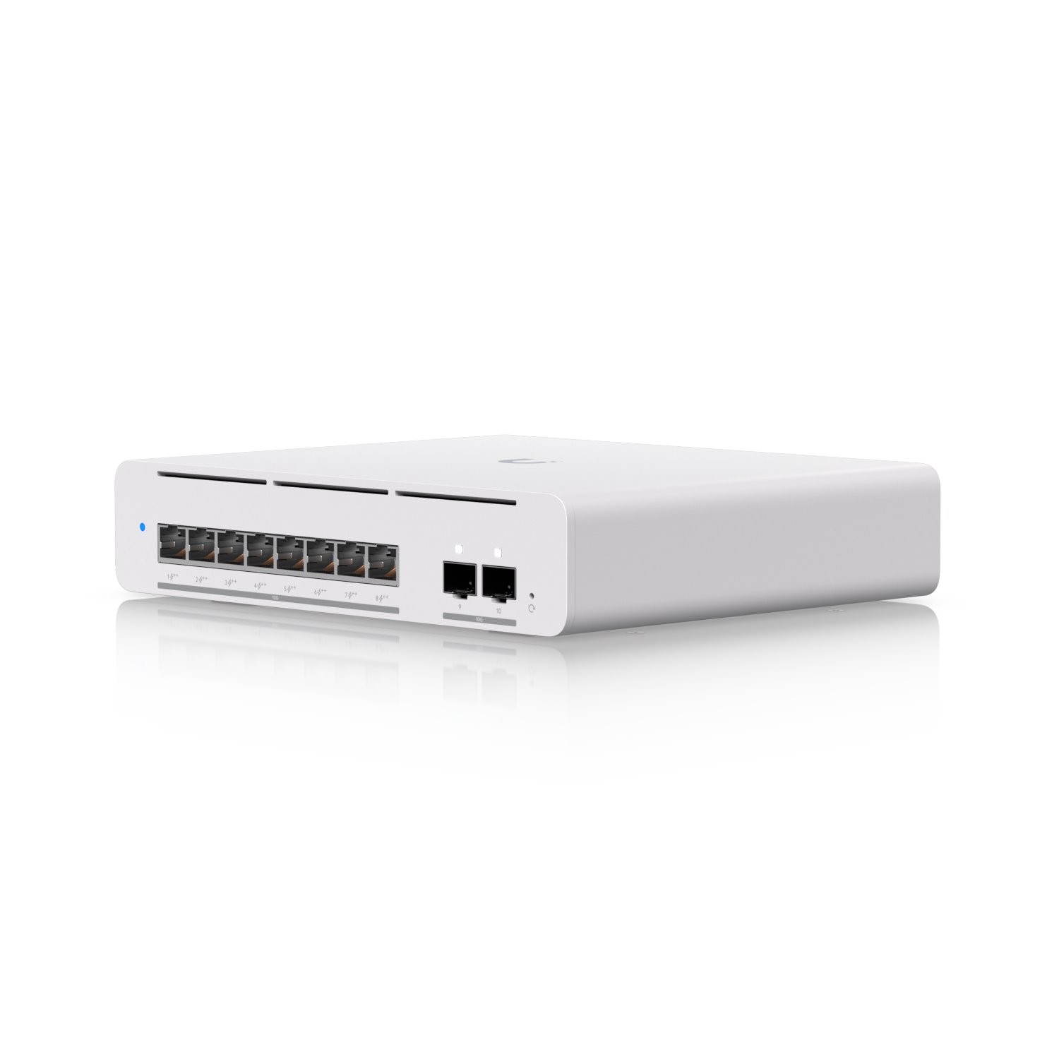 Ubiquiti | USW-Pro-XG-8-PoE | UniFi 8 Port 10G PoE++ Layer 3 Etherlighting Switch, with 2 SFP+ Ports