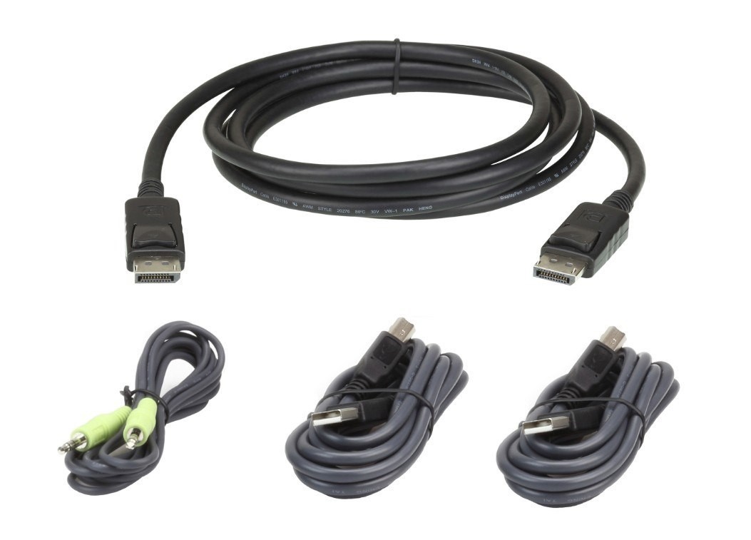 ATEN 1.8M USB DISPLAYPORT SECURE KVM CABLE KIT